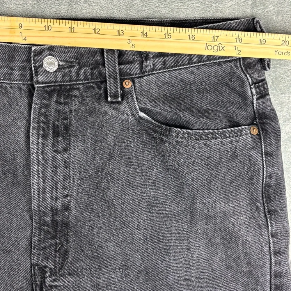 Levi's 550 Jeans Mens 38X32‎ Black Relaxed Fit Straight Distressed (Fit 38x30)